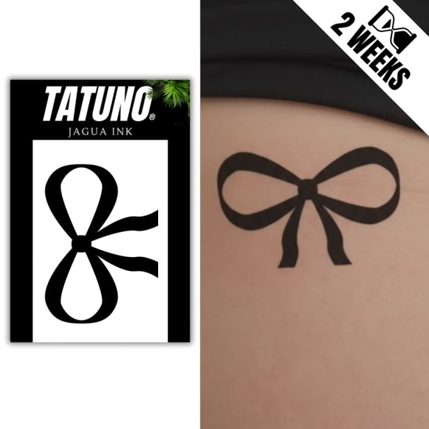 Tatuaż półtrwały kokardka