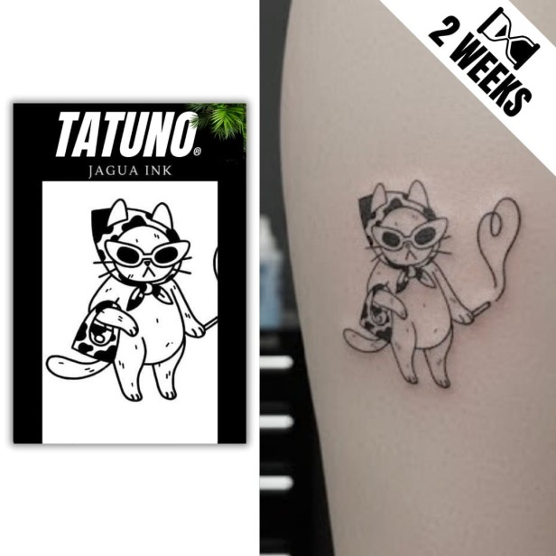 Tatuaż jagua półtrwały kocica z zasadami
