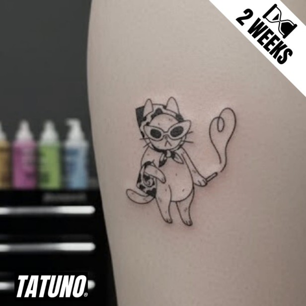 Tatuaż jagua półtrwały kocica z zasadami