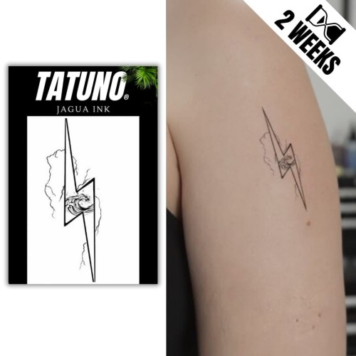 Tatuaż jagua półtrwały piorun