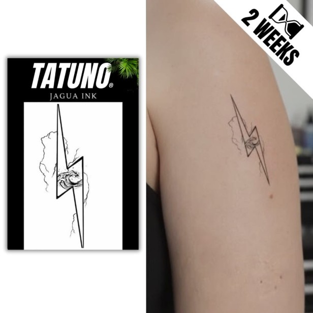 Tatuaż jagua półtrwały piorun