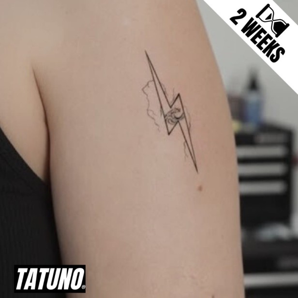 Tatuaż jagua półtrwały piorun