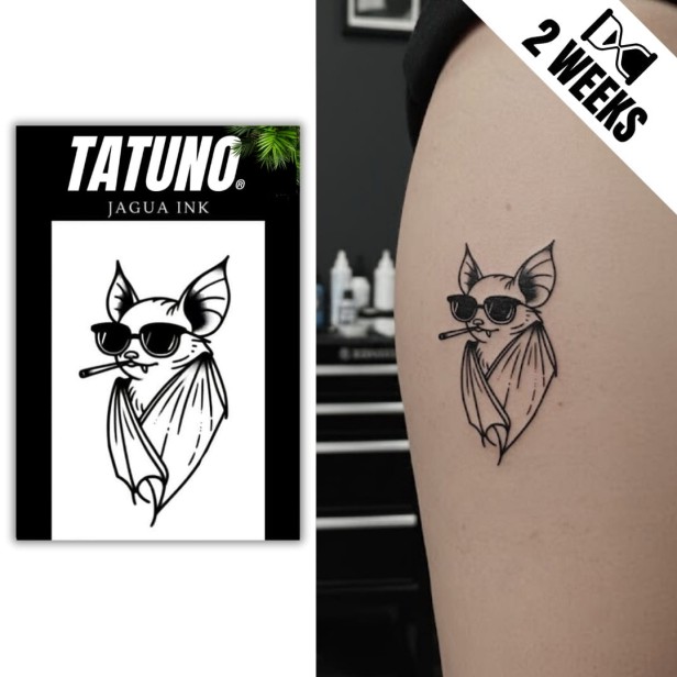 Tatuaż jagua półtrwały nietoperz incognito