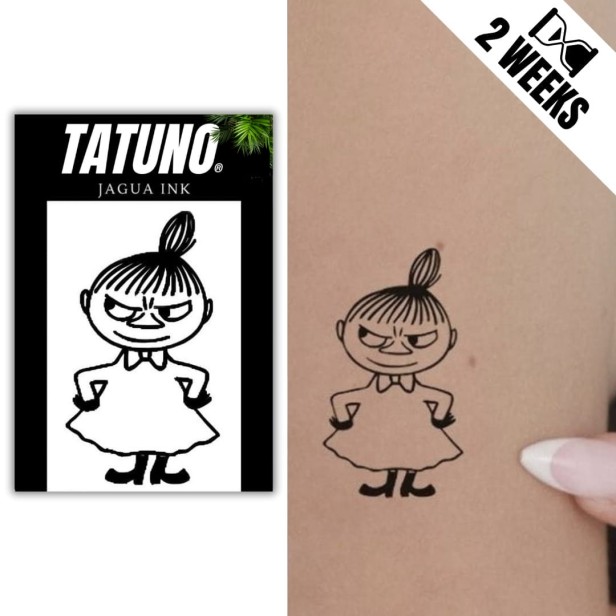 Tatuaż jagua półtrwały zadziorna dziewczynka