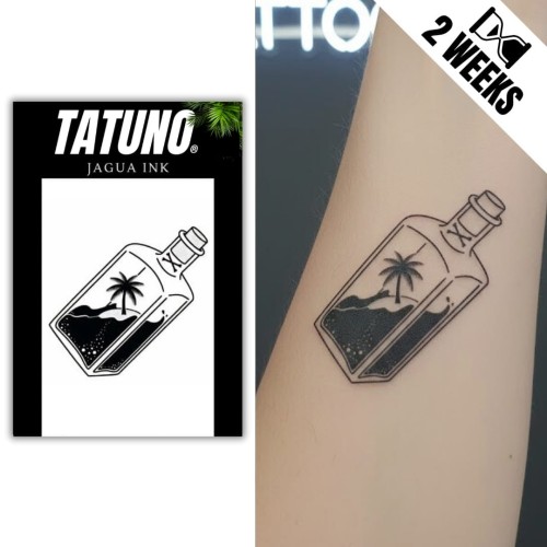 Tatuaż jagua półtrwały wakacje w butelce