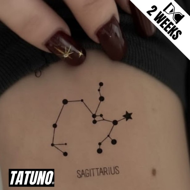 Tatuaż jagua półtrwały znak zodiaku strzelec