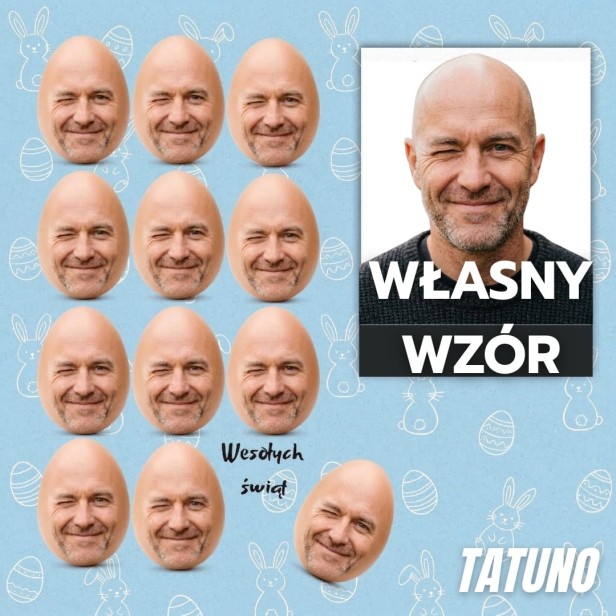 Tatuaże tymczasowe do jajek wielkanocnych własny wzór
