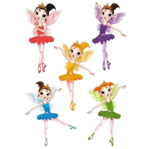 Tatuaże brokatowe księżniczki wróżki