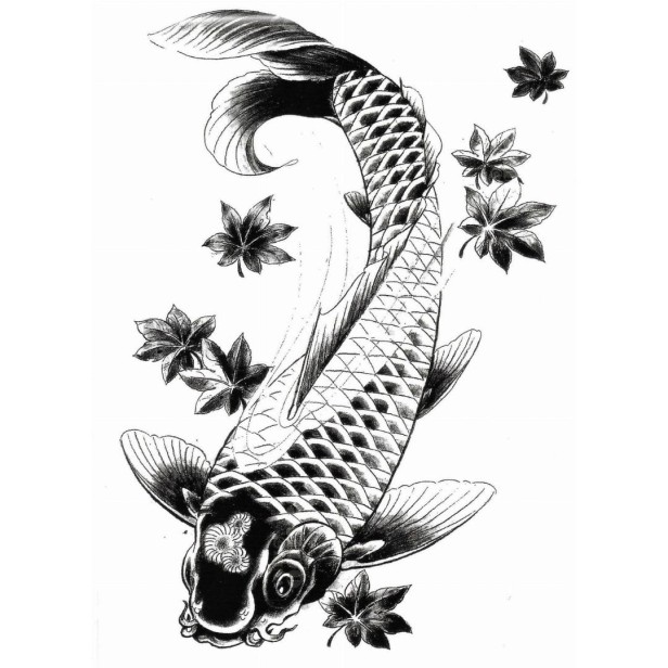 Tatuaż zmywalny ryba