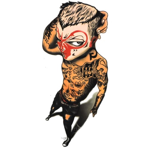 Tatuaż wydziarany ziomek