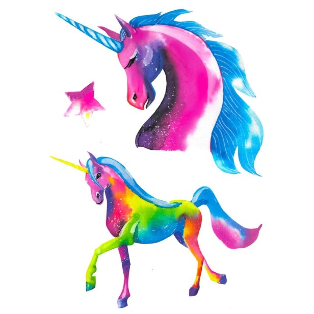 Tatuaże dla dzieci jednorożce