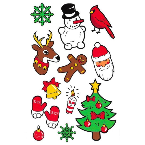 Tatuaże dla dzieci bałwan choinka