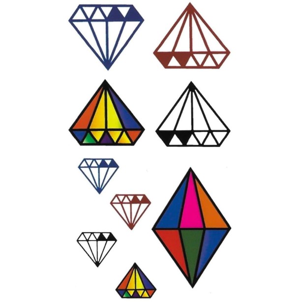 Tatuaże dla dzieci diamenty