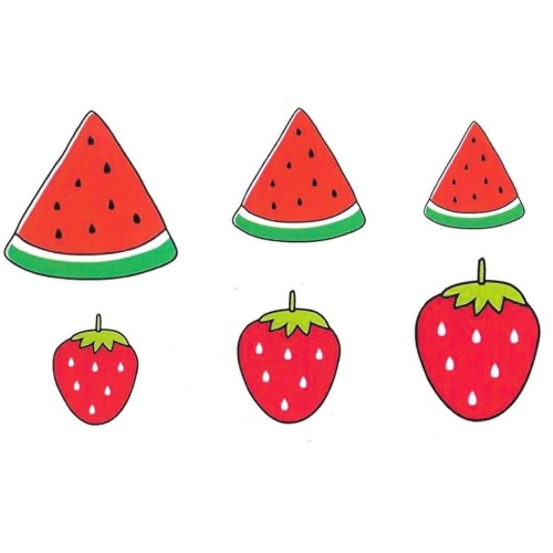 Tatuaże dla dzieci arbuzy truskawki