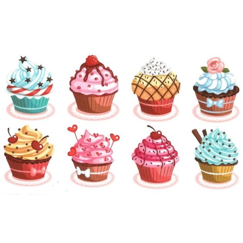 Tatuaż zmywalny muffinki babeczki