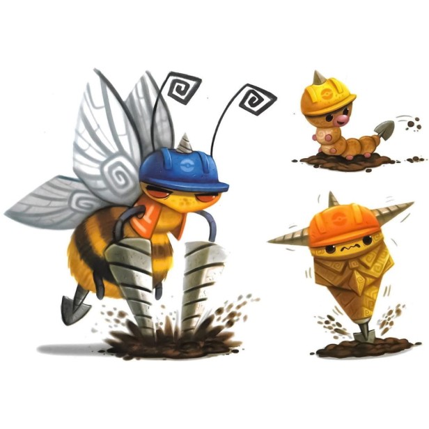 Tatuaż dla dzieci pszczoły owady