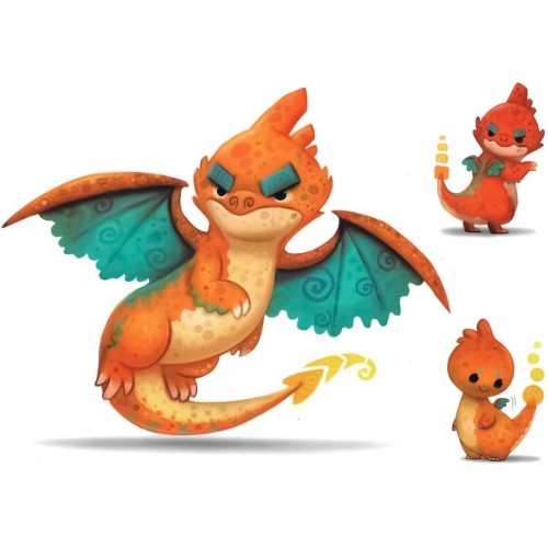 Tatuaże dla dzieci duży rozmiar smoki