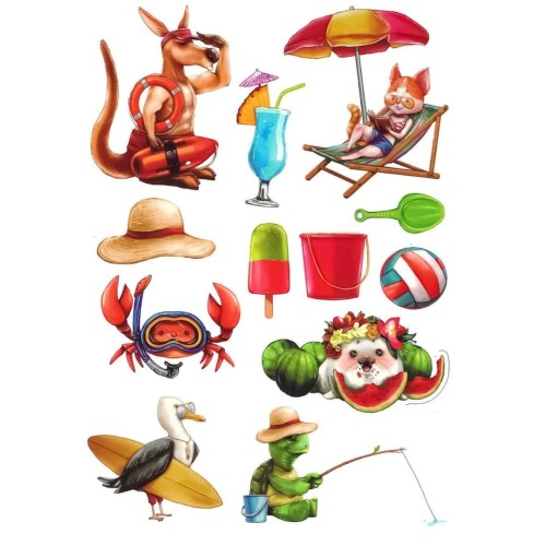 Tatuaże dla dzieci zwierzątka na wakacjach