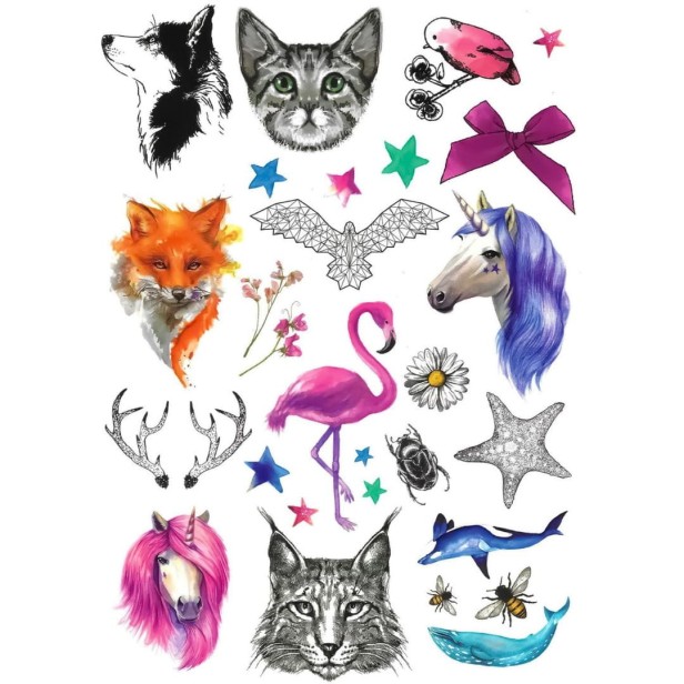 Tatuaże dla dzieci mix duży rozmiar