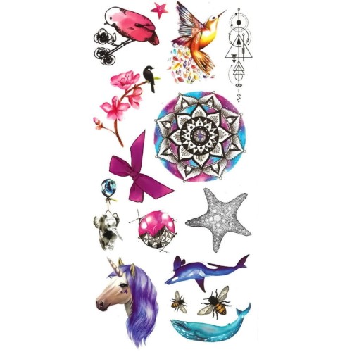 Tatuaże dla dzieci zestaw różnych