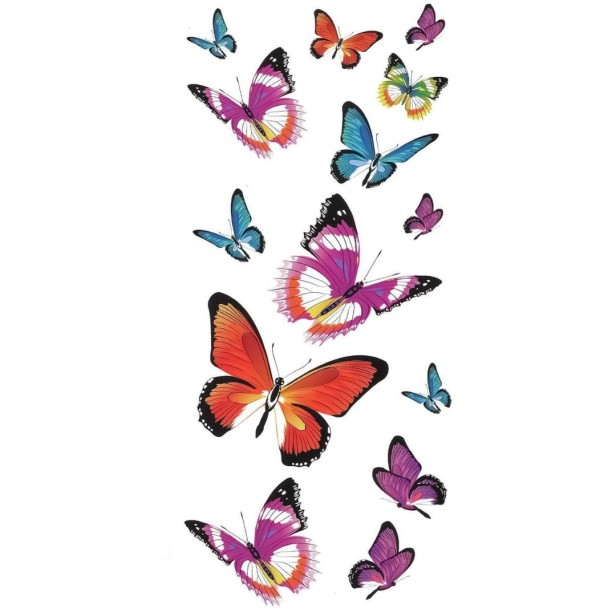 Tatuaże dla dzieci różne motylki