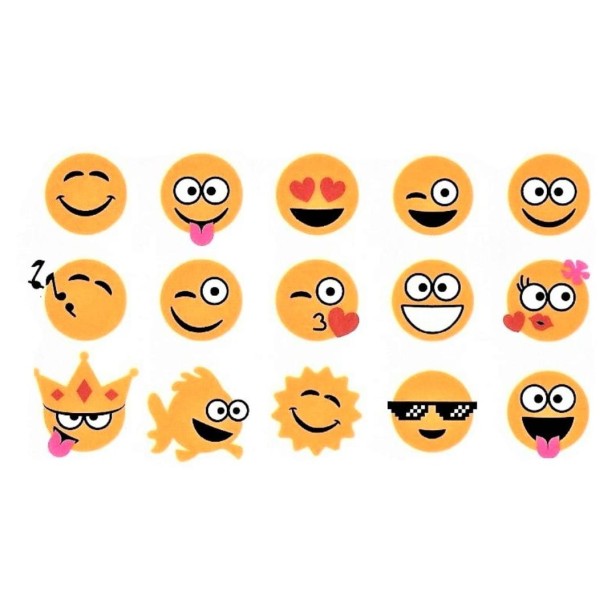 Tatuaż mały tymczasowy emotikony