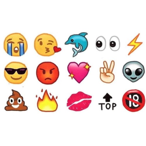 Tatuaż mały tymczasowy emotikony