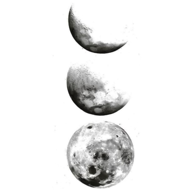 Tatuaż tymczasowy księżyc