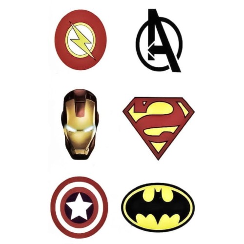 Tatuaż mały superbohaterowie