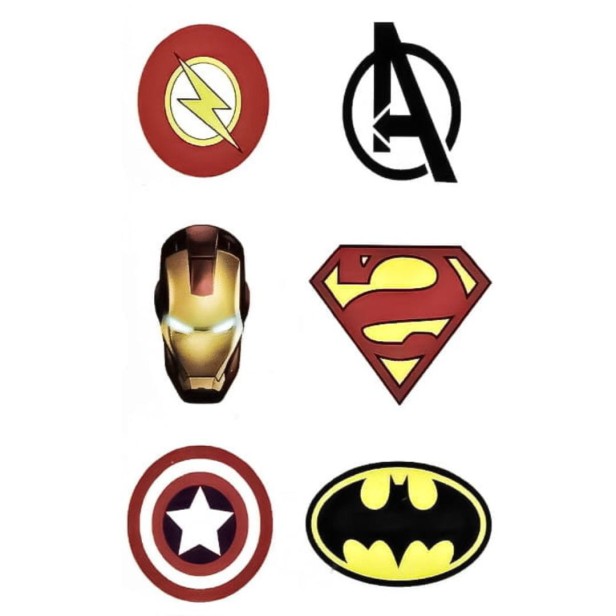 Tatuaż mały superbohaterowie