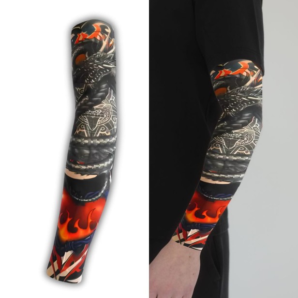 Rękaw materiałowy smok i nordyckie runy