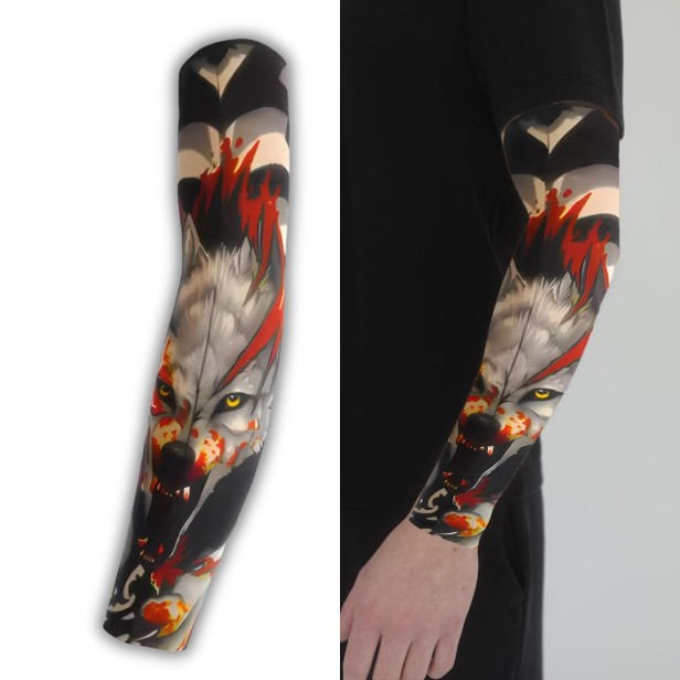 Rękaw materiałowy wilk w ataku