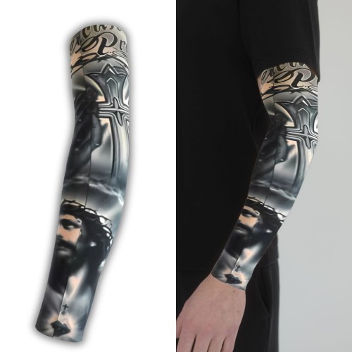 Rękaw materiałowy Jezus i krzyż