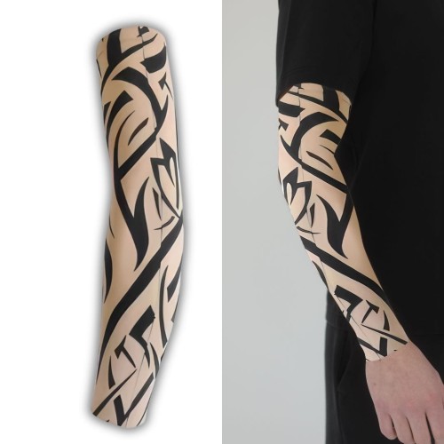 Rękaw materiałowy czarne plemienne wzory